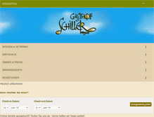 Tablet Screenshot of gasthof-schiller.de